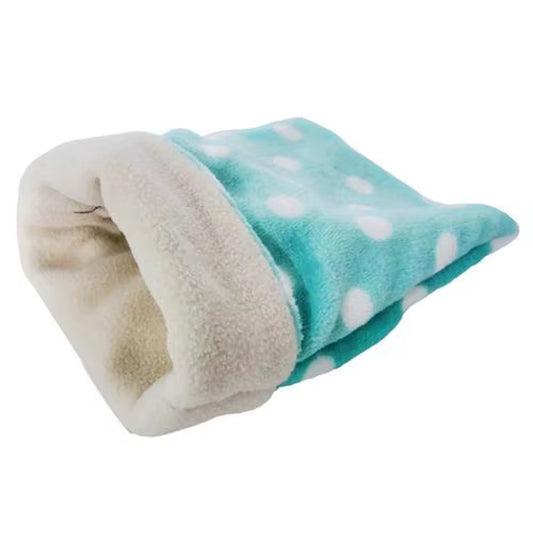 Polka Dot Lovely Plush Sleeping Bag Mini Pet Bed Nest for Guinea Pig Hamster