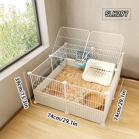 Rabbit Cage Household Indoor Special Extra Large Encrypted Urine Spray Guinea Pig Guinea Pig Cage Fence Rabbit Nest Rabbit Cage
